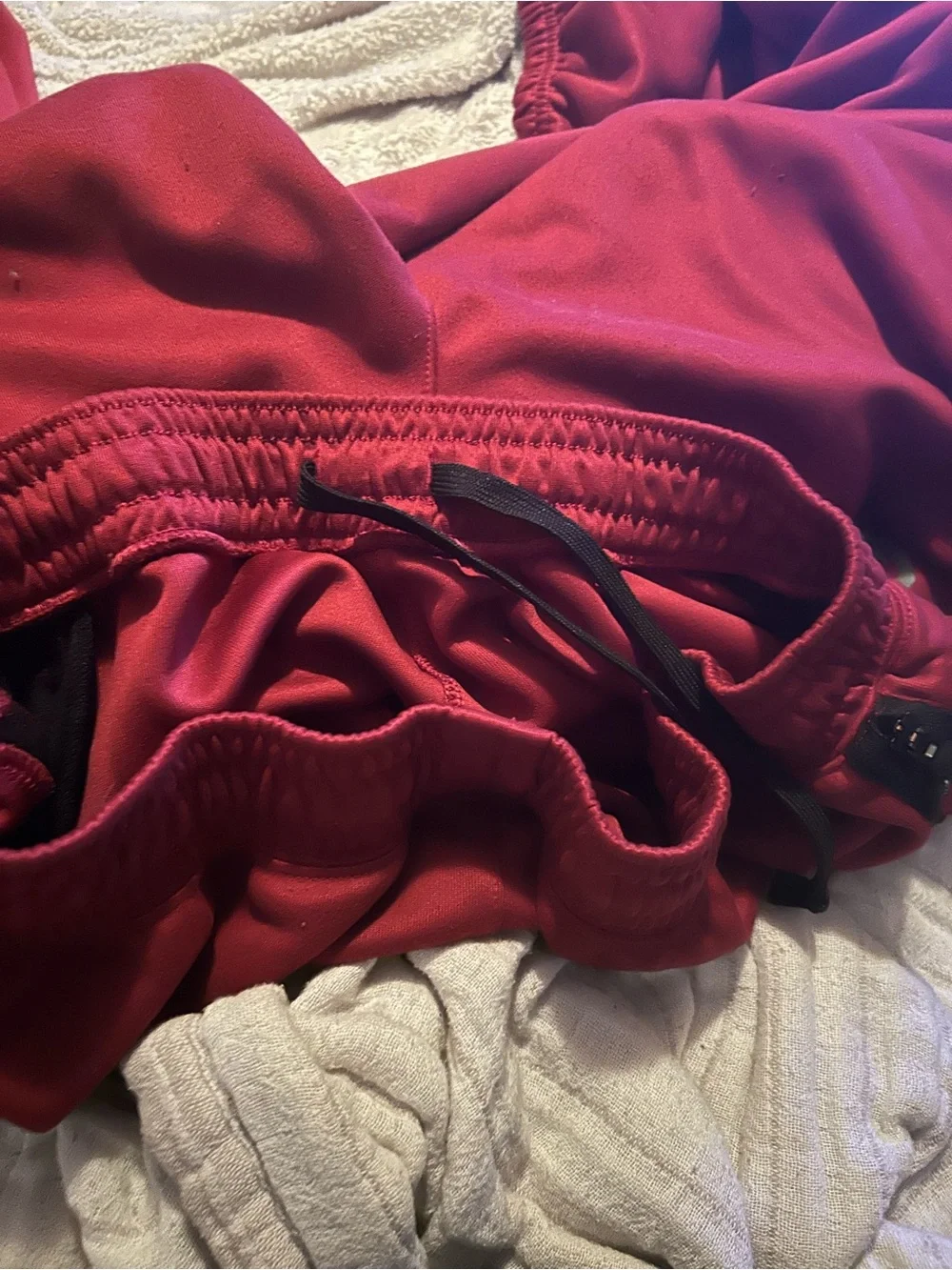 Jordan Red/Crimson OU Sooners Joggers with Black Drawstrings